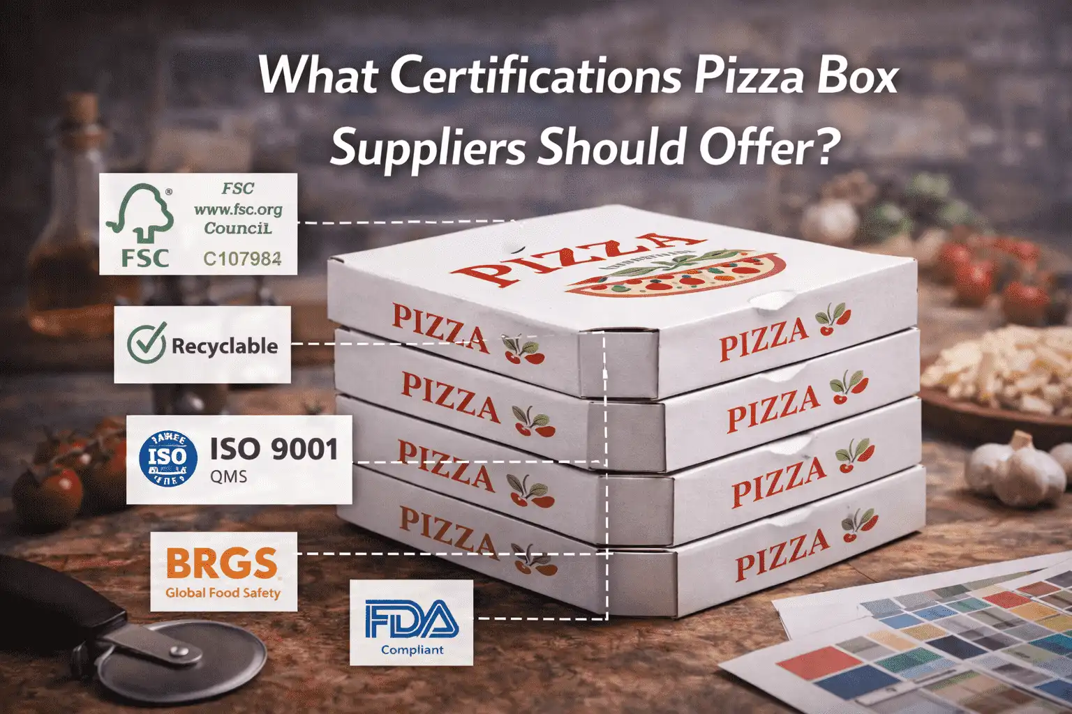 What Certifications Pizza Box Suppliers Should Offer?